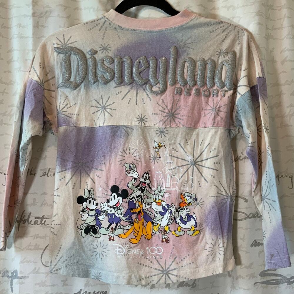 Disneyland 100th Anniversary Girls' Spirit Jersey Top M (7-8)